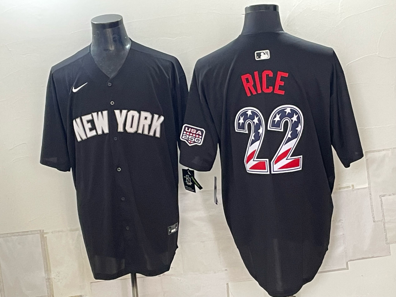 Men 2026 New York Yankees #22 Rice black Nike MLB Jersey 09240->new york yankees->MLB Jersey